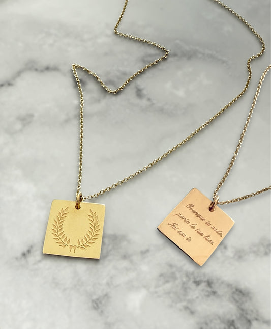 Da.Te Tag con Catena in Oro 9 kt