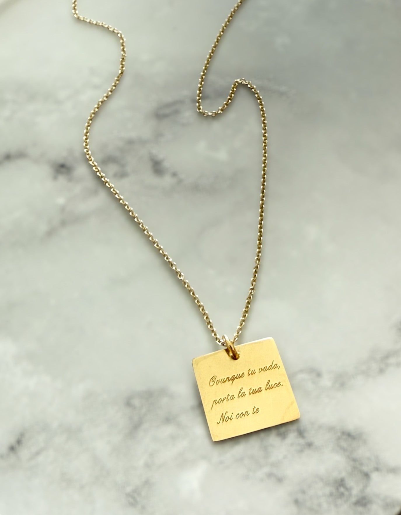 Da.Te Tag con Catena in Oro 9 kt