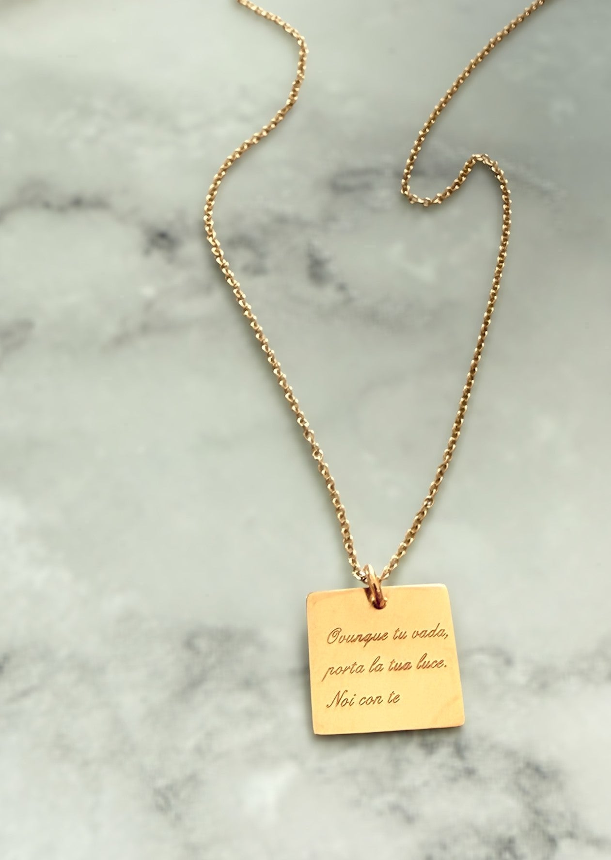 Da.Te Tag con Catena in Oro 9 kt