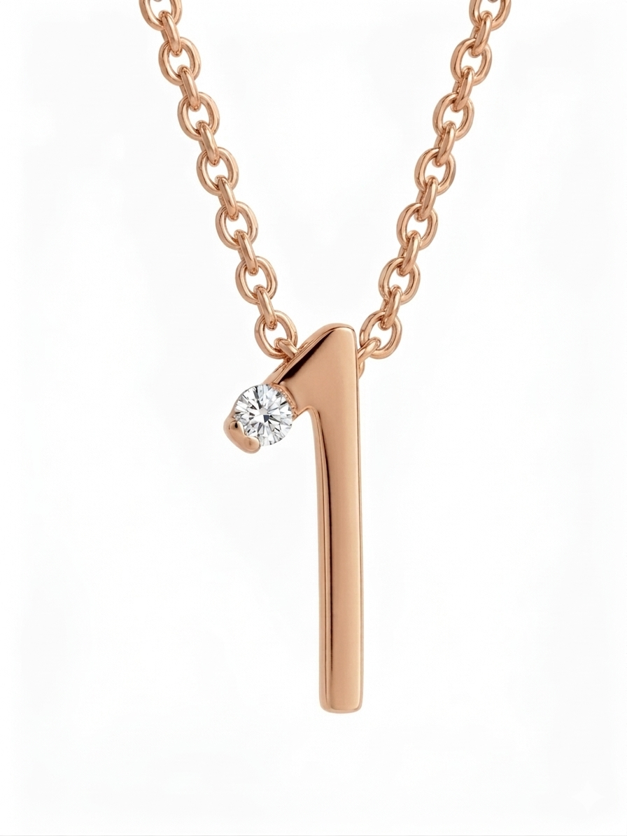 Da.Te Singolo con Catena in Oro 9 kt