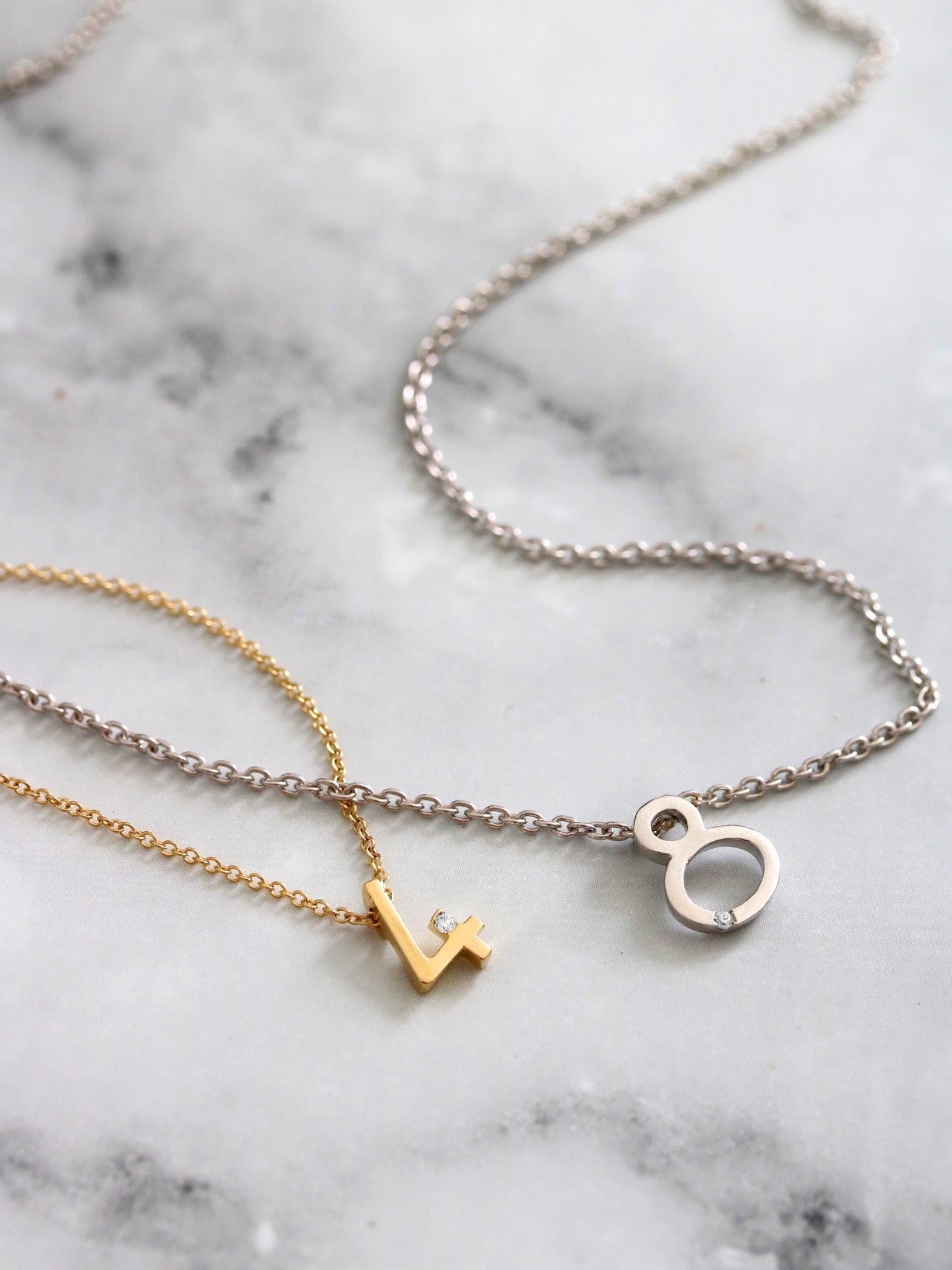 Da.Te Singolo con Catena in Oro 9 kt