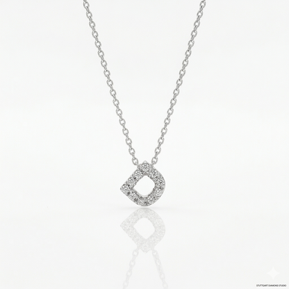 Da.Te Lettera con Catena in Argento 925