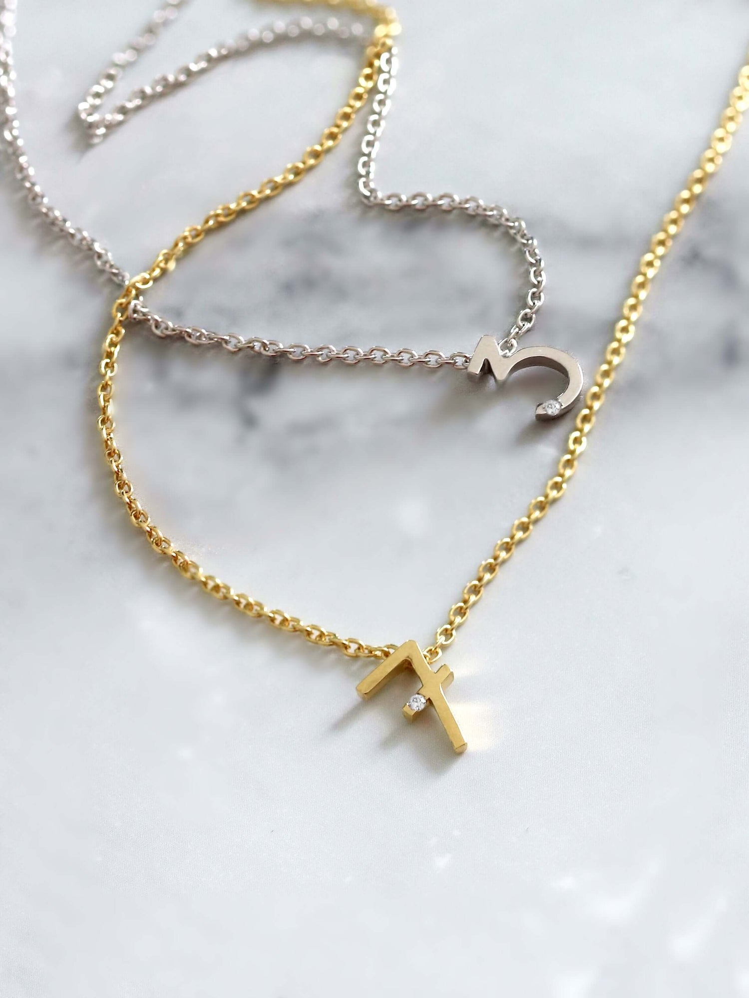 Da.Te Singolo con Catena in Oro 18 Kt